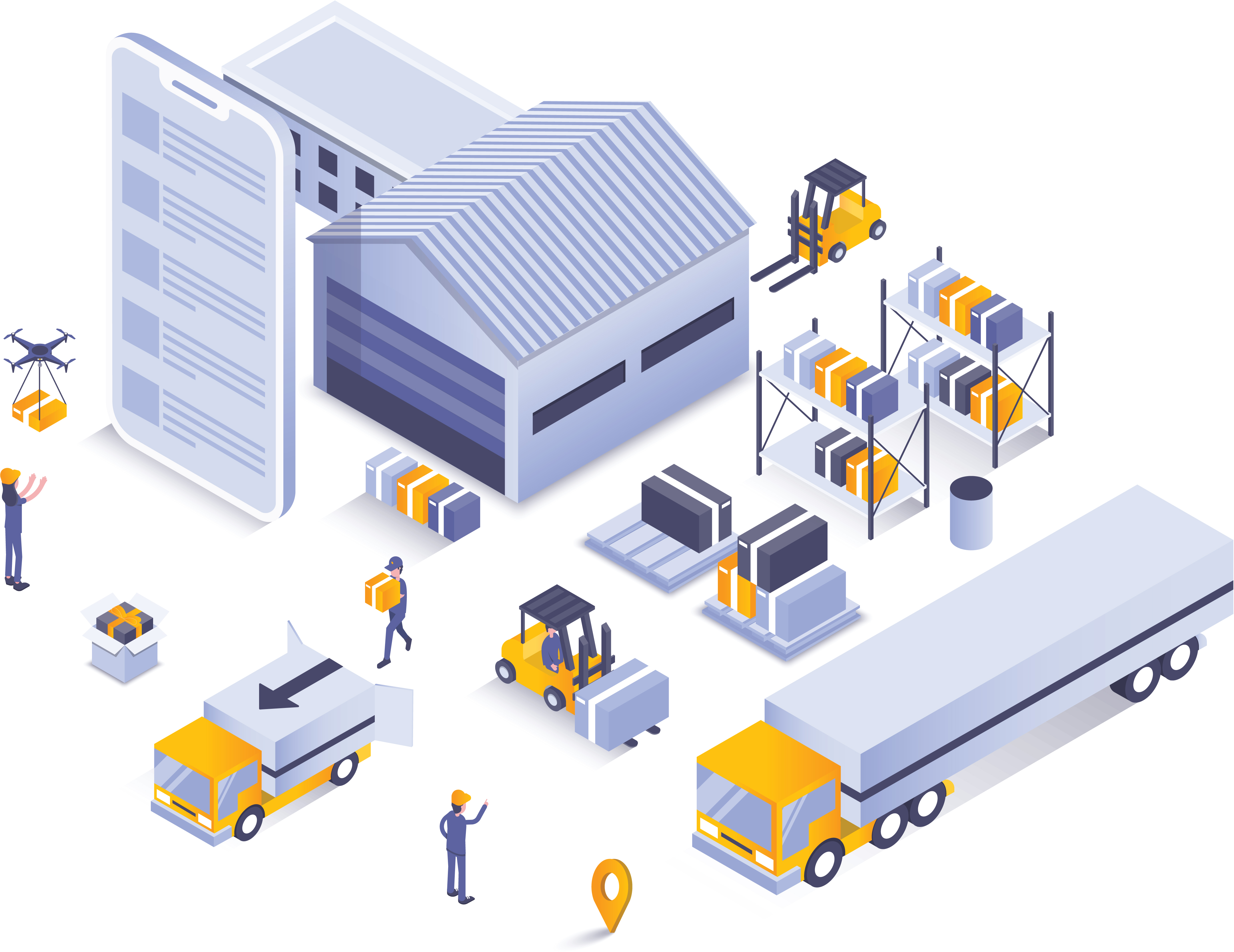 Distribution diagram